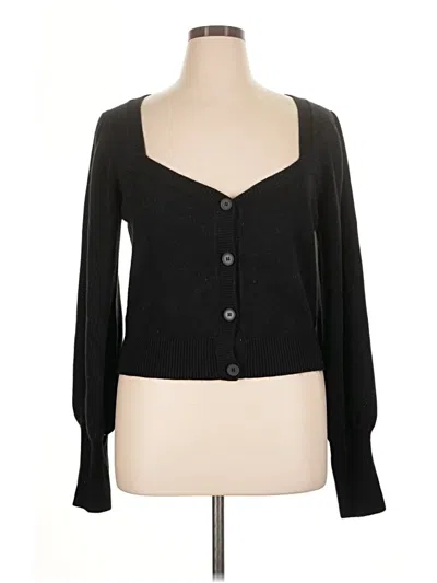 Pre-owned French Connection Cardigan Sweater In Black