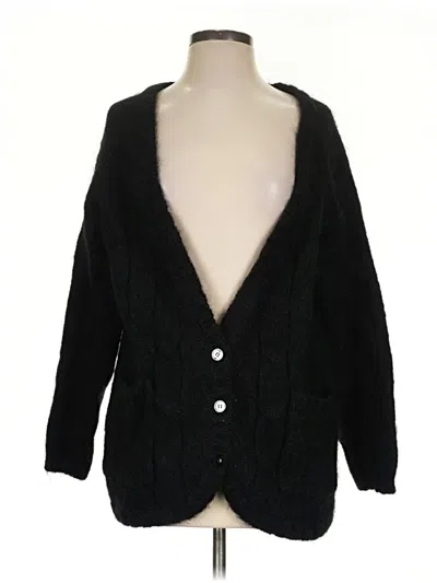 Pre-owned French Connection Cardigan Sweater In Black