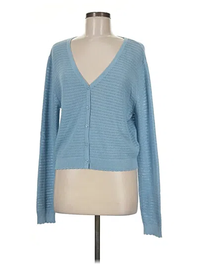 Pre-owned French Connection Cardigan Sweater In Blue