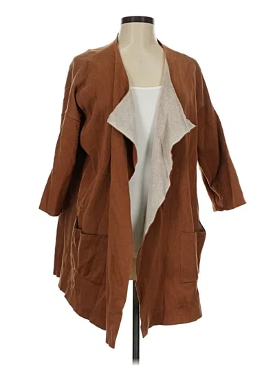 Pre-owned French Connection Cardigan Sweater In Brown