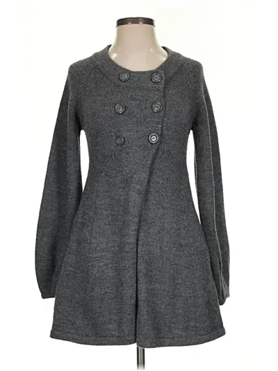 Pre-owned French Connection Cardigan Sweater In Gray