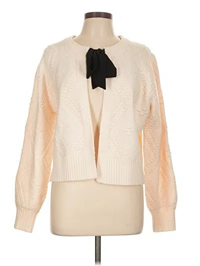 Pre-owned French Connection Cardigan Sweater In Ivory