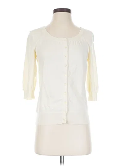 Pre-owned French Connection Cardigan Sweater In Ivory