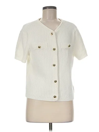 Pre-owned French Connection Cardigan Sweater In Ivory