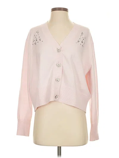 Pre-owned French Connection Cardigan Sweater In Pink