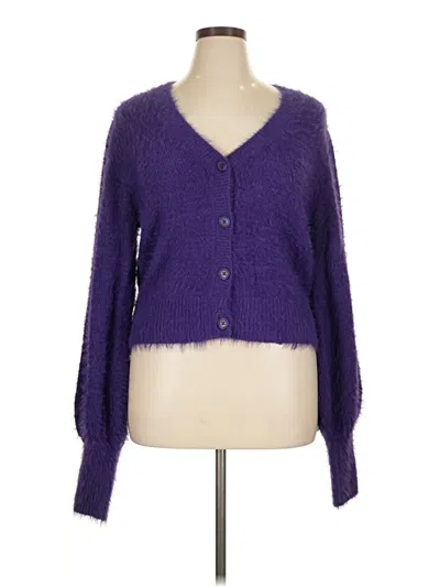 Pre-owned French Connection Cardigan Sweater In Purple