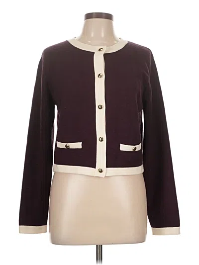 Pre-owned French Connection Cardigan Sweater In Purple
