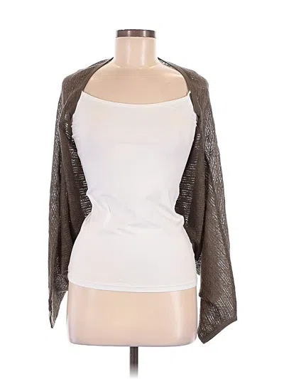 Pre-owned French Connection Cardigan Sweater In Silver