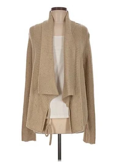 Pre-owned French Connection Cardigan Sweater In Tan