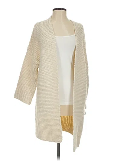 Pre-owned French Connection Cardigan Sweater In White