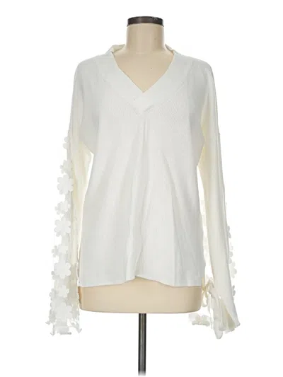 Pre-owned French Connection Cardigan Sweater In White