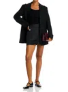 French Connection Carey Satin Skirt In Black In Black
