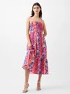French Connection Carrie Mixed Floral Midi Sundress In Multi
