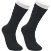 French Connection Cashmere Flat Crew Sock 2-pack In Black