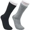 French Connection Cashmere Flat Crew Sock 2-pack In Multi