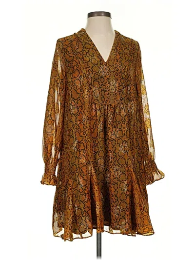 Pre-owned French Connection Casual Dress In Brown