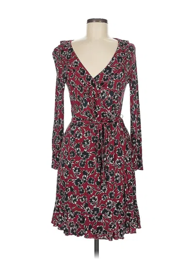 Pre-owned French Connection Casual Dress In Burgundy