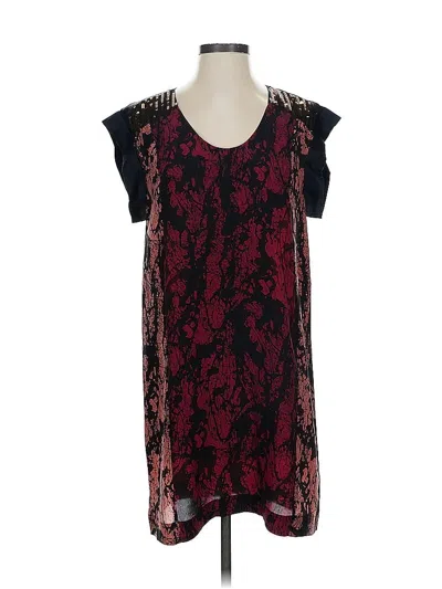 Pre-owned French Connection Casual Dress In Burgundy