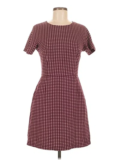 Pre-owned French Connection Casual Dress In Burgundy