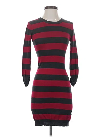 Pre-owned French Connection Casual Dress In Burgundy