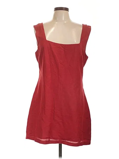 Pre-owned French Connection Casual Dress In Burgundy