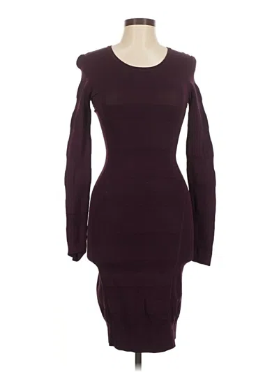 Pre-owned French Connection Casual Dress In Burgundy