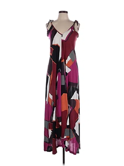 Pre-owned French Connection Casual Dress In Burgundy