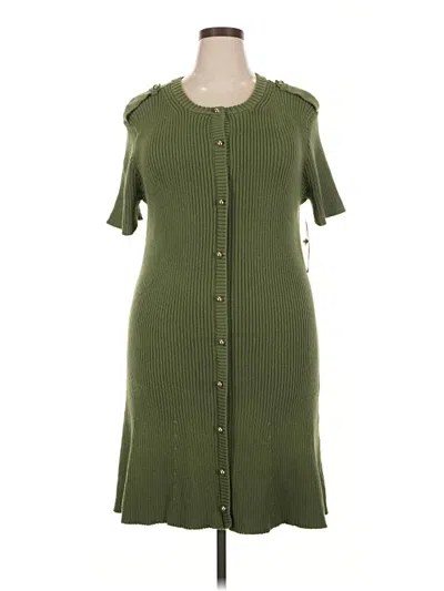 French Connection Casual Dress In Green