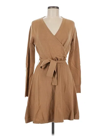 Pre-owned French Connection Casual Dress In Tan