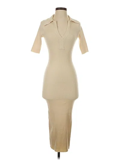 Pre-owned French Connection Casual Dress In Tan