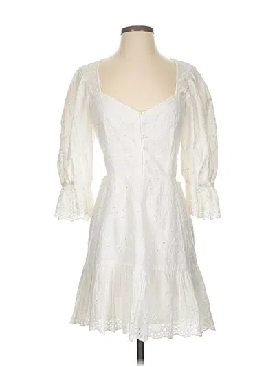 Pre-owned French Connection Casual Dress In White