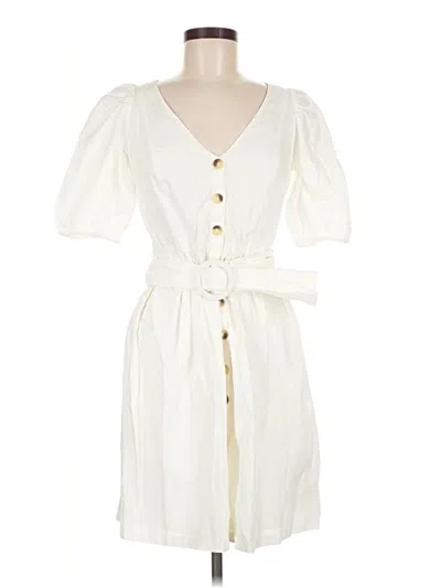 Pre-owned French Connection Casual Dress In White