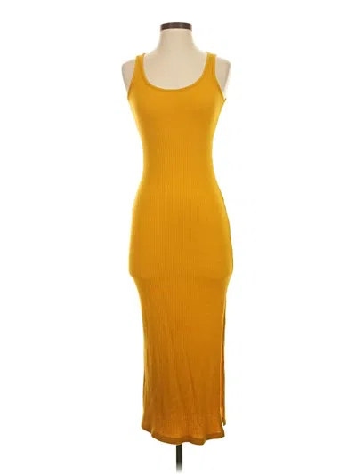 Pre-owned French Connection Casual Dress In Yellow