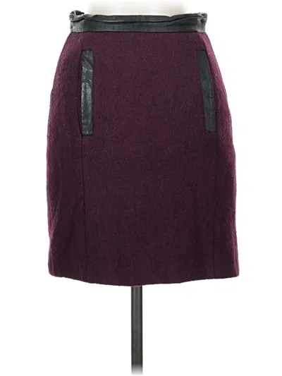 Pre-owned French Connection Casual Skirt In Burgundy
