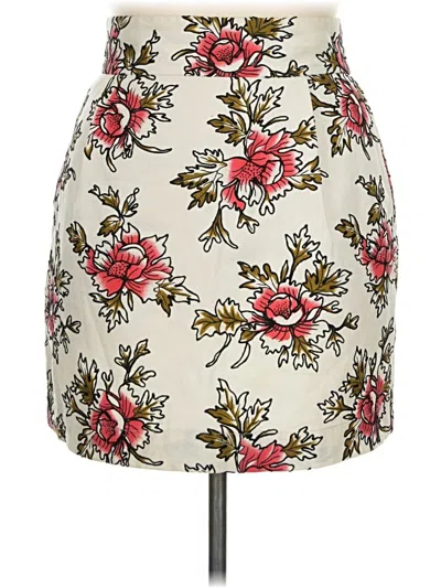 Pre-owned French Connection Casual Skirt In Ivory