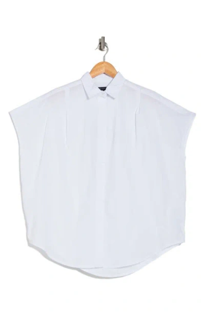 French Connection Cele Rhodes Cotton Poplin Shirt In Linen White