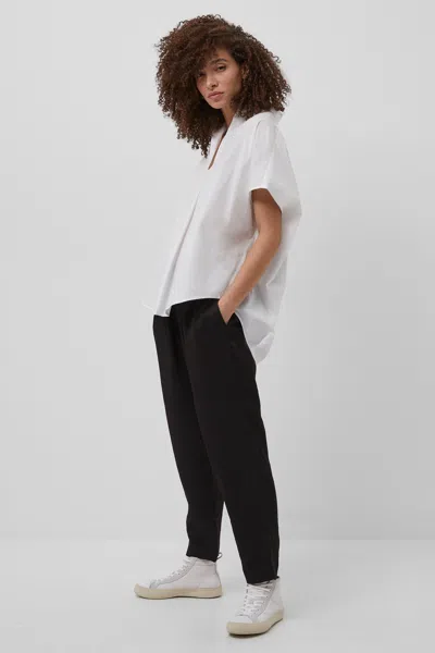 French Connection Cele Rhodes Poplin Short Sleeve Shirt  Tops In White