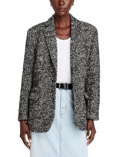 French Connection Chantelle Blazer In Black,white