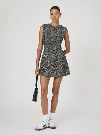 FRENCH CONNECTION CHANTELLE HERRINGBONE SLEEVELESS SHIFT DRESS FRENCH CONNECTION DRESSES,71XFM9005