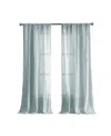 French Connection Charter Crushed Set Of 2 Curtain Panels In Aqua
