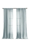 French Connection Charter Crushed Set Of 2 Curtain Panels In Gray