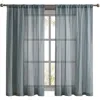 French Connection Charter Crushed Set Of 2 Curtain Panels In Aqua
