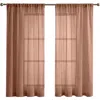 French Connection Charter Crushed Set Of 2 Curtain Panels In Dusty Pink