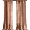 French Connection Charter Crushed Set Of 2 Curtain Panels In Dusty Pink