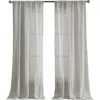 French Connection Charter Crushed Set Of 2 Curtain Panels In Light Grey