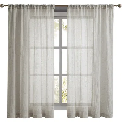 French Connection Charter Crushed Set Of 2 Curtain Panels In Natural
