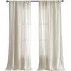 French Connection Charter Crushed Set Of 2 Curtain Panels In Natural