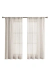 French Connection Charter Crushed Set Of 2 Curtain Panels In Off-white