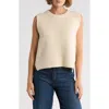 French Connection Chunky Cable Knit Sweater Vest In Neutral