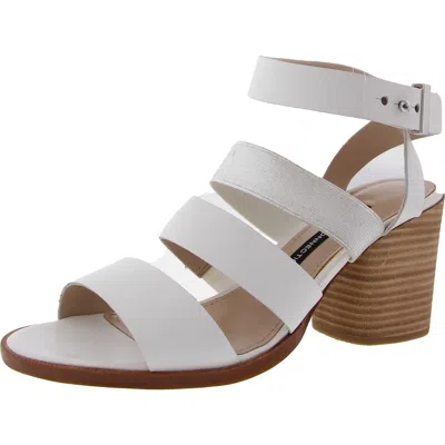 French Connection Ciara Womens Lace-up Leather Espadrille Heels In Multi